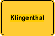Ortsschild Klingenthal